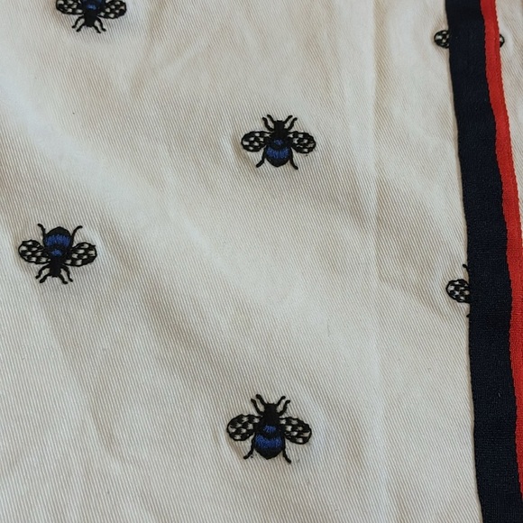 Maeve Anthropologie Bumble Bee Embroidered Track Pants Side Stripe Womens XS - Picture 7 of 13